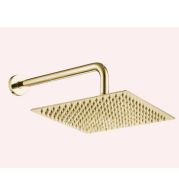 Rain-Type Brass Shower Head for Spa-Like Bathing, Wide Coverage High Flow Rain Shower, Polished Corrosion-Resistant Brass Fittings for Modern Bathrooms